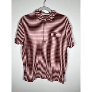 GANT x Michael Bastian red white striped pique beach designer polo XL streetwear